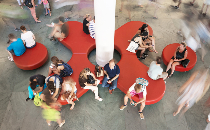 Moma aerial view of lobby 'unity' seating-1287-xxx